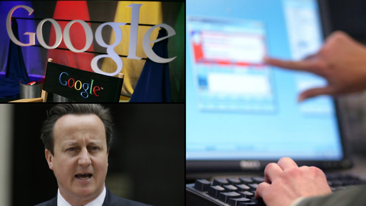 David Cameron ska städa upp internet.